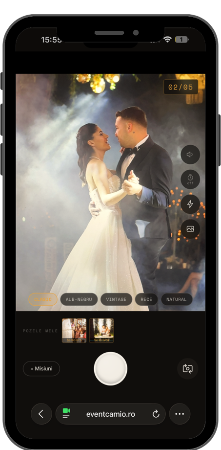 Camera EventCamio folosită la un eveniment